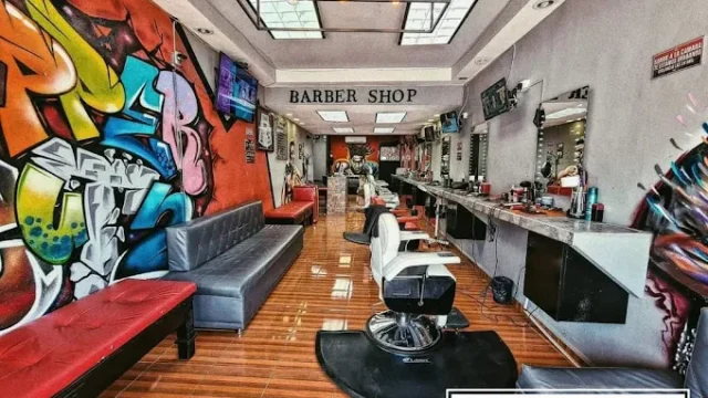 uppercutz barbershop interior